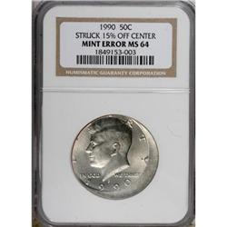 1990-D 50C MS64 NGC