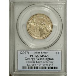 2007-P $1 Washington MS65 PCGS