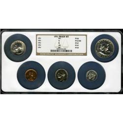 1951 1C Red PR63 NGC