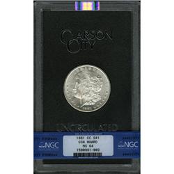 1881-CC $1 MS64 NGC