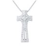 Natural 0.25 CTW Diamond Necklace 14K White Gold - REF-47R7K