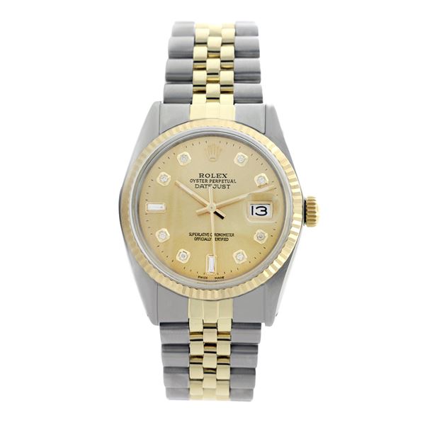 Rolex Pre-owned 36mm Mens Champagne Two Tone