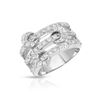 Image 1 : Natural 1.10 CTW Diamond Ring 18K White Gold - REF-196R2K