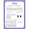 Image 2 : Genuine 3.16 ctw Amethyst & Diamond Earrings 14KT White Gold - REF-45K2V