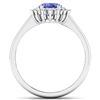Image 2 : Natural 1.82 CTW Tanzanite & Diamond Ring 14K White Gold - REF-60R3F