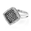 Image 1 : Natural 0.99 CTW Diamond Ring 18K White Gold - REF-117T2X