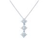 Image 1 : Natural 0.43 CTW Diamond Necklace 18K White Gold - REF-65W7H