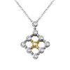 Image 1 : Natural 0.26 CTW Diamond & Pendant 14K Two Tone Yellow Gold - REF-53N3Y
