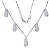Image 1 : Natural 2.24 CTW Diamond Necklace 18K White Gold - REF-186T3X