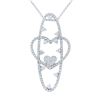 Natural 2.28 CTW Diamond Necklace 14K White Gold - REF-214F2M