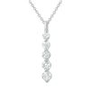 Natural 0.50 CTW Diamond Necklace 14K White Gold - REF-58T5X