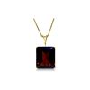 Image 1 : Genuine 7 ctw Garnet Necklace 14KT Yellow Gold - REF-38F2Z