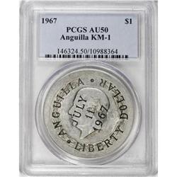 Anguilla Liberty Dollar 1967 Mexico 5 Pesos