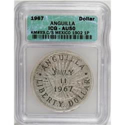 Anguilla Liberty Dollar 1967 Mexico Peso 1902,