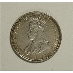 Australia George V silver Shilling 1914, KM-26,