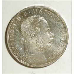 Austria Franz Joseph I 2 Florin 1891, KM2233,
