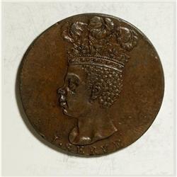Barbados George III copper Penny 1792, KM-Tn8,