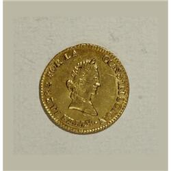 Bolivia Republic gold 1/2 Escudo 1842/1-LR,