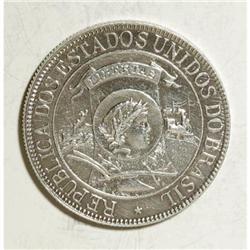 Brazil Republic 1000 Reis 1900, KM500, cleaned