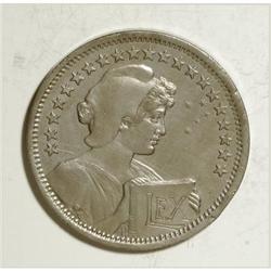 Brazil Republic 400 Reis 1914, KM515, toned AU,