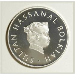 Brunei Sultan Hassanal Bolkiah $10 1977, KM21,