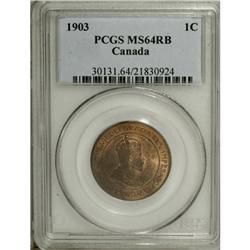 Canada Edward VII Cent 1903, KM-8, MS64 RB