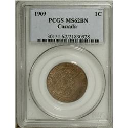 Canada Edward VII Cent 1909, KM-8, MS62 BN