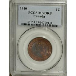 Canada Edward VII Cent 1910, KM-8, MS63 RB