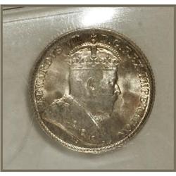 Canada Edward VII silver 5 Cents 1902-H, KM-9,