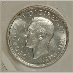 Canada George VI silver 50 Cents 1945, KM-36,
