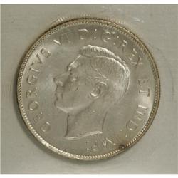Canada George V silver 50 Cents 1945, KM-36,