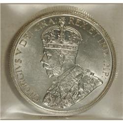 Canada George V silver Dollars, 1935 KM-30, ICCS