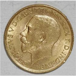 Canada George V gold sovereign 1917-C,