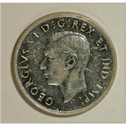 Canada George VI silver Dollar 1945, KM-37,