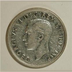 Canada George VI silver Dollar 1945, KM-37,