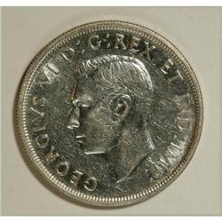 Canada George VI silver Dollar 1947, KM-37,