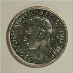 Canada George VI silver Dollar 1947, KM-37,