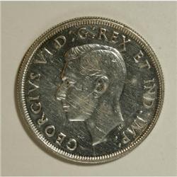 Canada George VI silver Dollar 1947, KM-37,