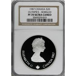 Canada Elizabeth II silver $20 Olympics 1987,