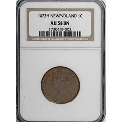Canada Newfoundland. Victoria Cent 1872-H,