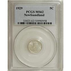 Canada Newfoundland. George V silver 5 Cents