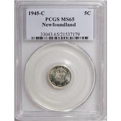 Canada Newfoundland. George V silver 5 Cents