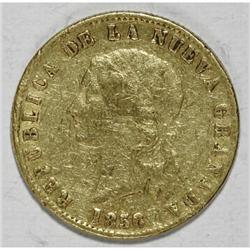 Colombia Nueva Granada gold 10 Pesos 1856/5