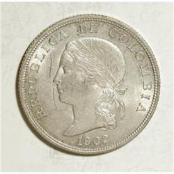 Colombia Republic 50 Centavos 1902, KM192,