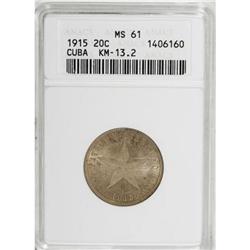 Cuba Republic mixed lot:10 Centavos 1920,