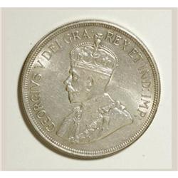 Cyprus George V 45 Piastres 1928, KM19, lustrous