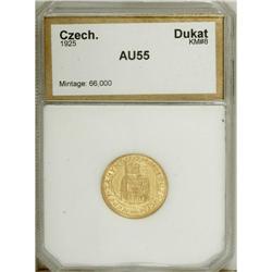 Czechoslovakia Republic gold 1 Ducat 1925, KM-8,