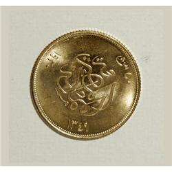 Egypt: Fuad gold 50 Piastres 1930, KM353, choice