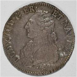 France Louis XVI silver Ecu 1776/5,