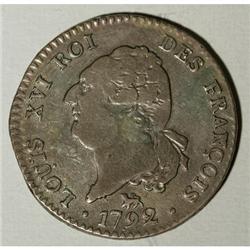 France Louis XVI 30 Sols 1792A, KM606.1, nice